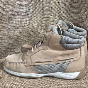 Sperry Tan Langley Leather Boat Chukka  Boot Shoe